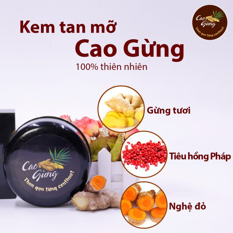 Cao gừng tan mỡ chính hãng thiên nhiên việt - tan mỡ bụng - làm đẹp / tắm & chăm sóc cơ thể / cải thiện & chăm sóc cơ thể