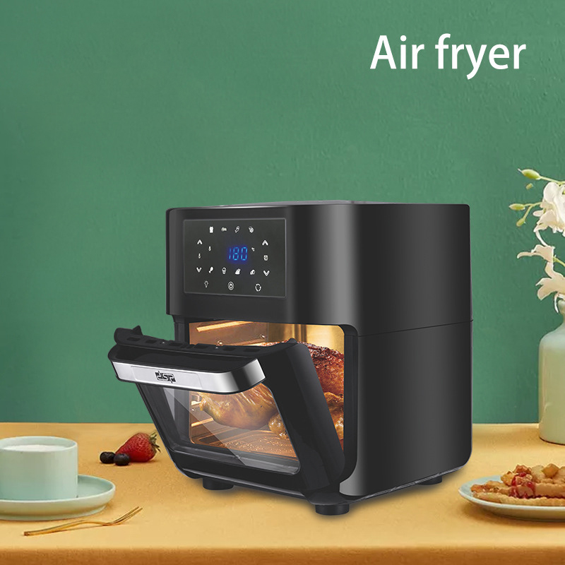 Nồi chiên không dầu kiêm lò nướng DSP 12 lít tặng lồng chiên khoai tây hoặc sấy rau củ, Nồi chiên nướng không dầu thông minh