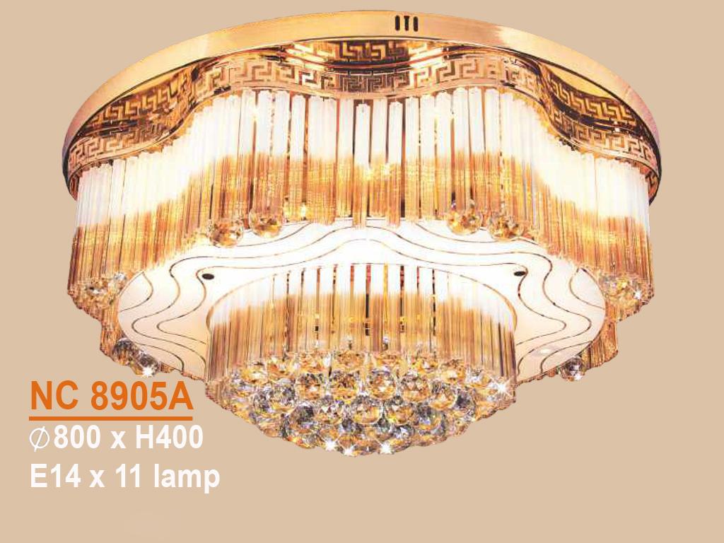 Đèn mâm ốp trần - pha lê trang trí vkt-nc-8905a
