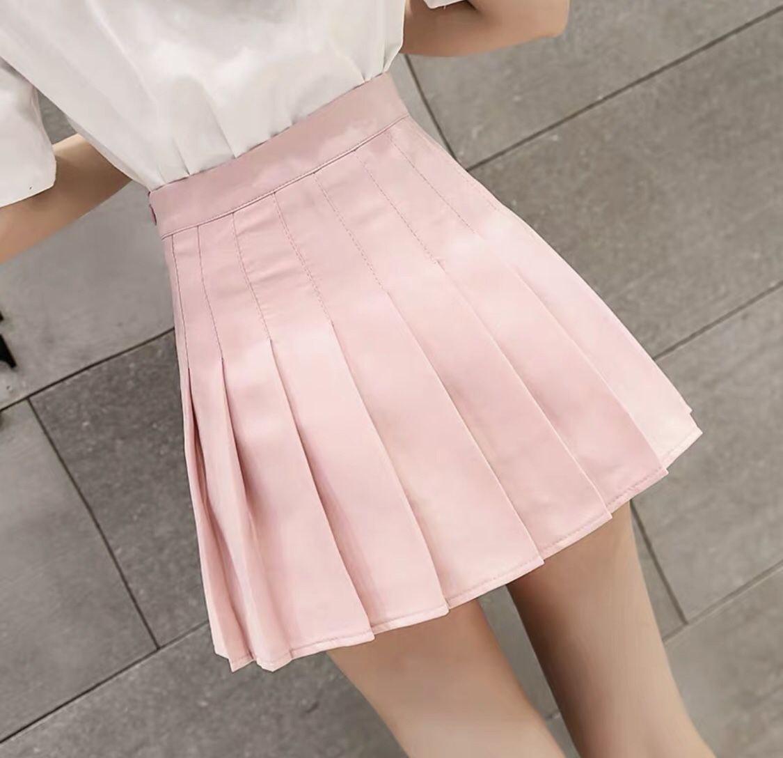 Chân váy xòe màu hồng  Đồng phục Ngọc Phú