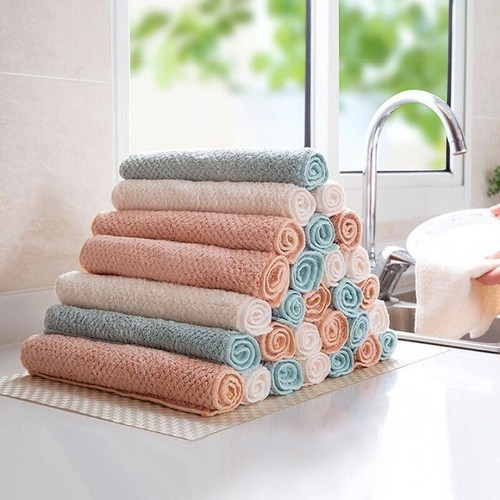[HCM]BỘ 5 KHĂN LAU BẾP ĐA NĂNG SIÊU THẤM HÚT - KHĂN LAU CHÉN DĨA LAU NHÀ BẾP VÀ LÓT NỒI CHỐNG NÓNG (KHÔNG CÓ MÓC TREO) - KHĂN LAU CHÉN DĨA AN TOÀN SẠCH BÓNG SIÊU THẤM HÚT GIÚP CĂN BẾP SẠCH ĐẸP