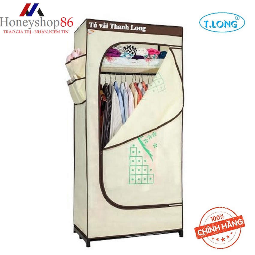 Ưa chuộng tủ vải treo quần áo nhiều ngăn thanh long tvai06 honeyshop86