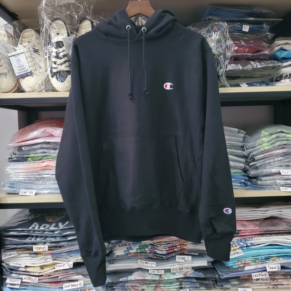 Áo Nỉ Hoodie Champion Reverse Wave Hoodie C Logo Mới 2021