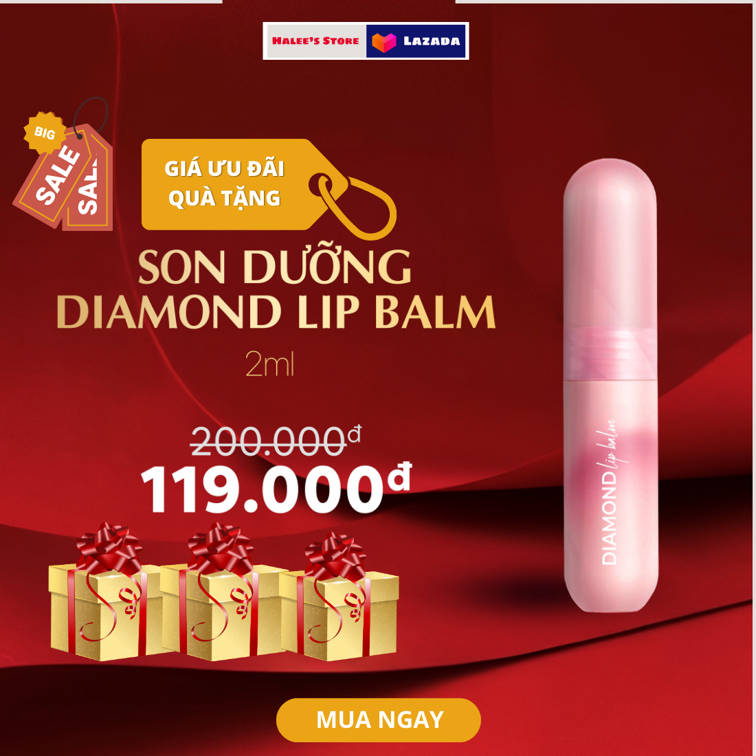 Son dưỡng hồng môi Dr.Halee Lựu đỏ _Phiên Bản mới nhất
