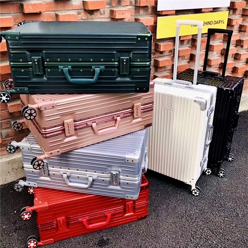 Vali kéo du lịch SIZE 20 KHUNG NHÔM CHỐNG BỂ VỠ- CHỐNG RẠCH MÓC- CHỐNG XƯỚC hành lý du lịch xách tay máy bay khóa sập TSA, Bánh xe quay 360 độ lướt êm.
