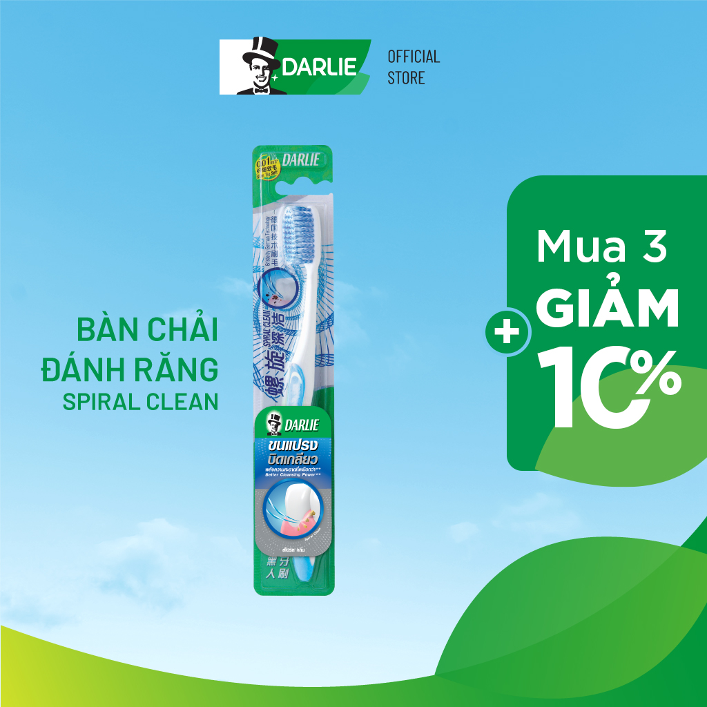 Bàn Chải Đánh Răng Darlie Spiral Clean _ Giao màu ngẫu nhiên
