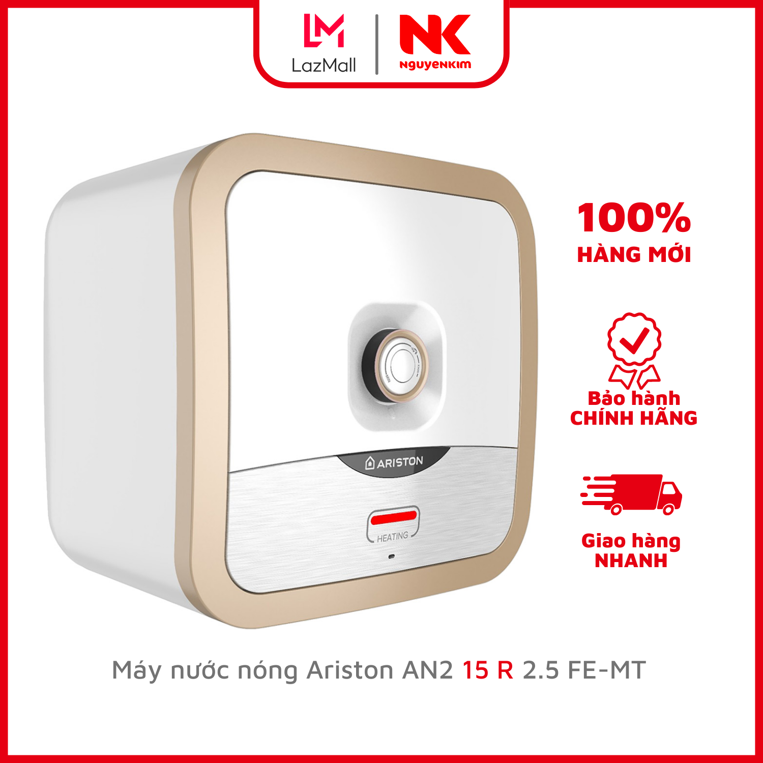Máy nước nóng ariston an2 15 r 2.5 fe-mt