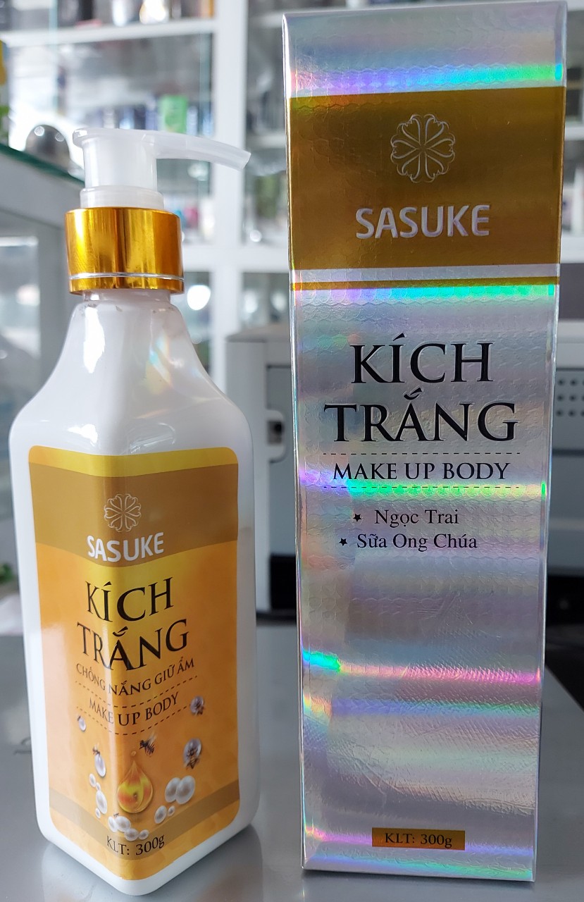 kem kích trắng body cao cấp chai 300gr