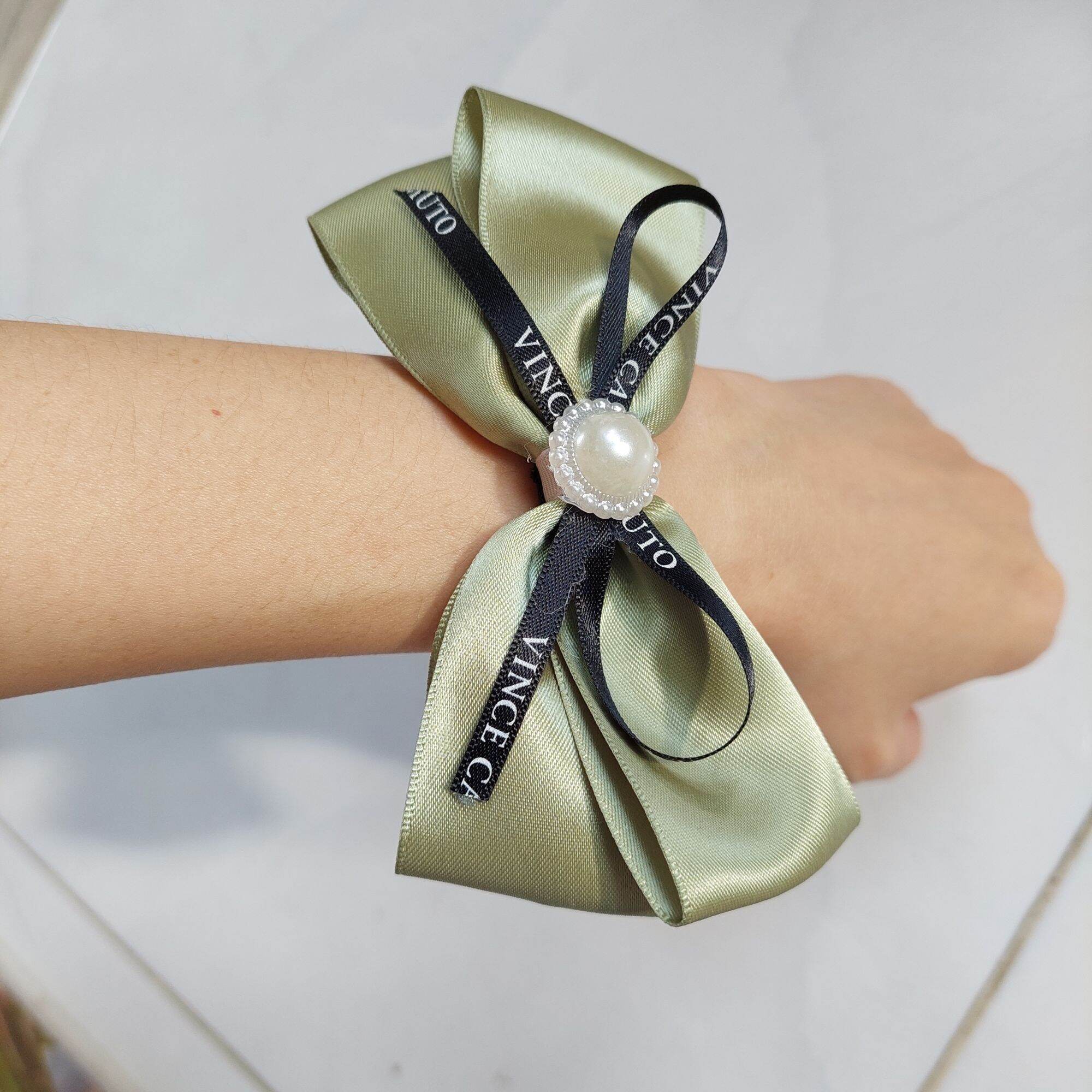 Dây buộc tóc nơ xinh đủ màu cho bạn gái chất liệu tơ tầm cao cấp - dây cột tóc nữ