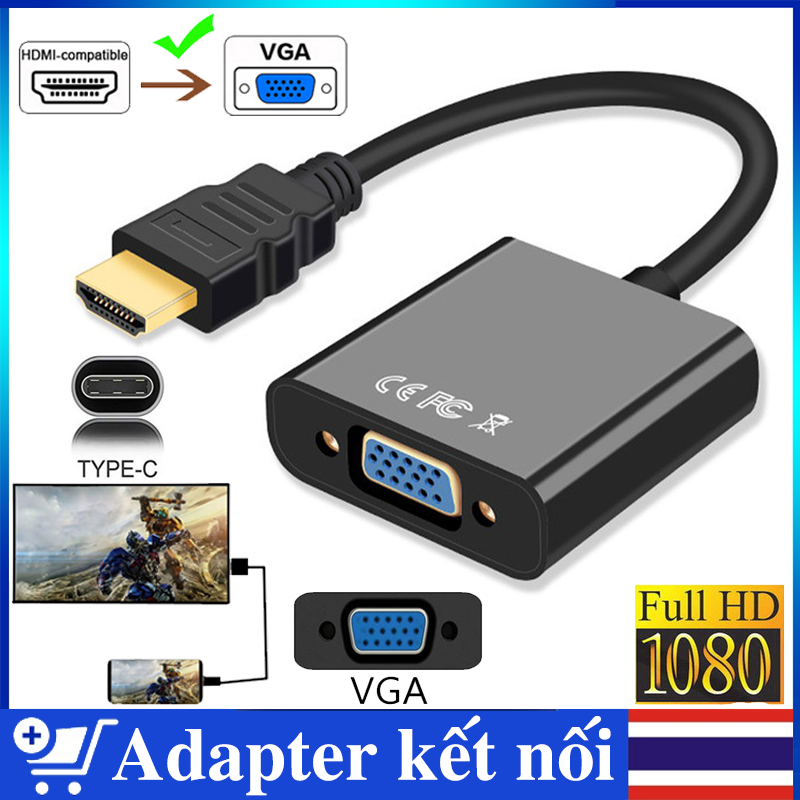 Cáp chuyển đổi hdmi sang vga hdmi to vga adapter cáp tín hiêu thiết bị kết nối - lamjad