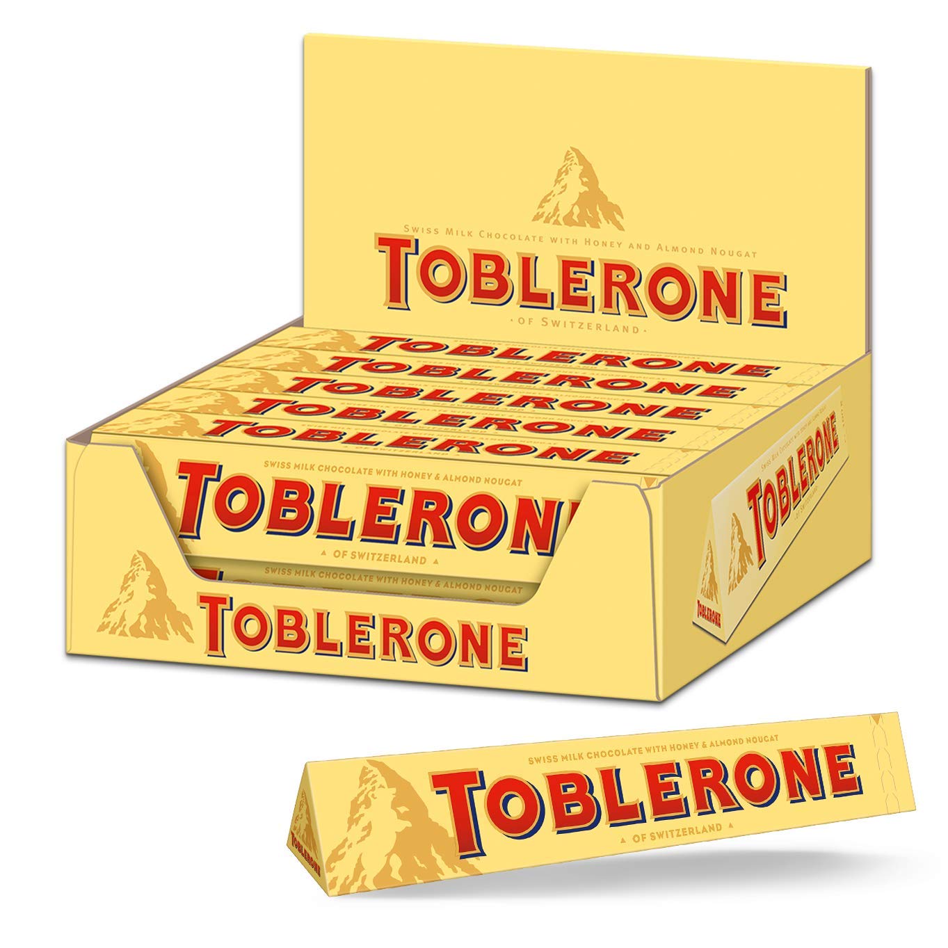 Socola mật ong Toblerone Swiss Milk Chocolate with Honey And Almond Nougat