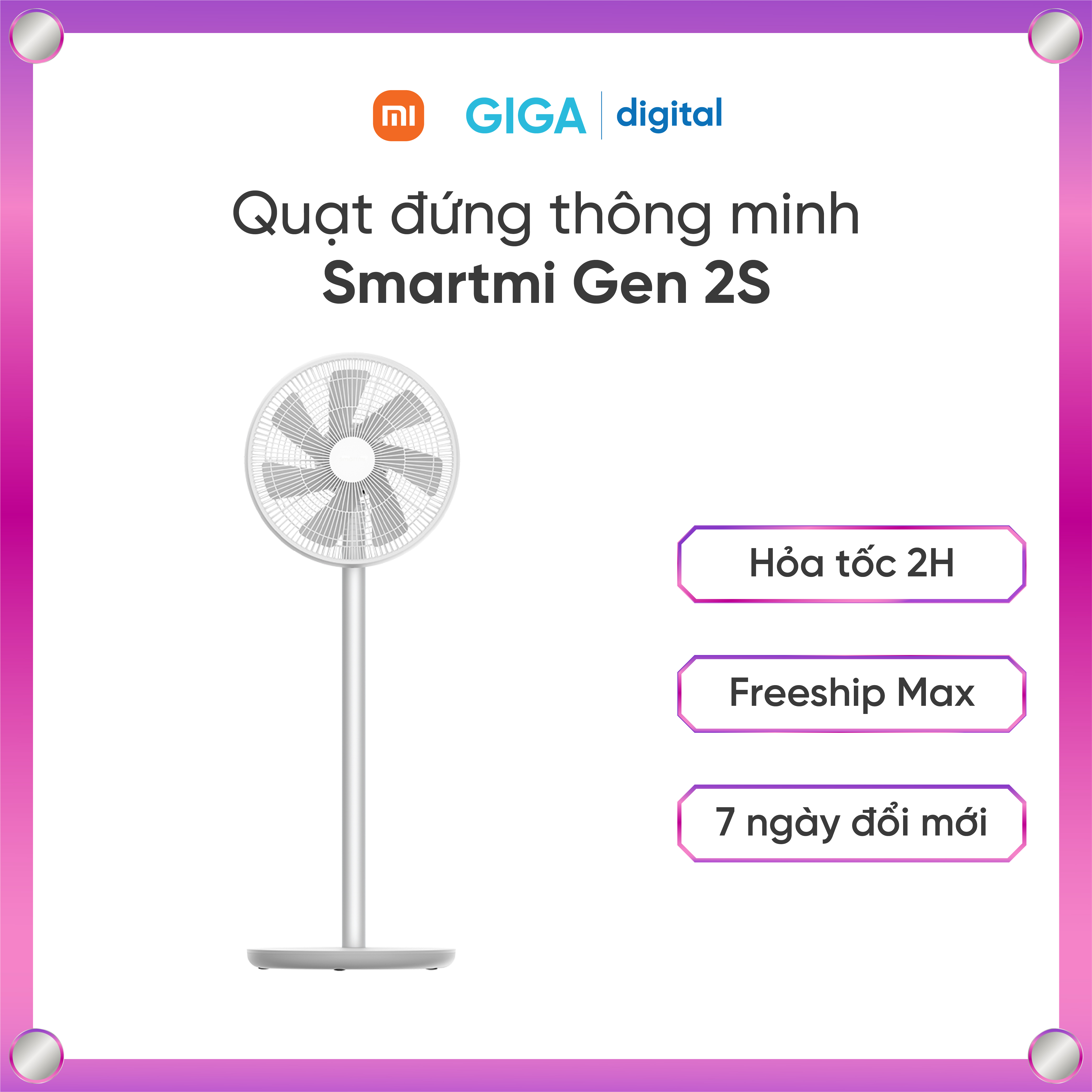 Quạt đứng thông minh Xiaomi Mi Smart Fan Gen 2S