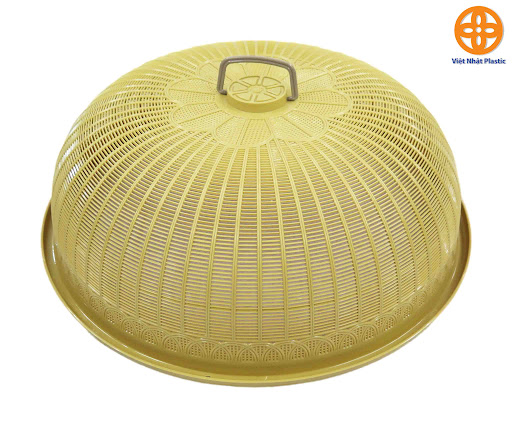 Lồng bàn đậy thức ăn lồng bàn nhựa tròn cao cấp hiện đại Nhựa Việt Nhật Lồng bàn hoa