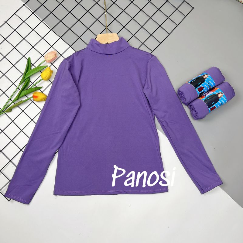 Áo giữ nhiệt nữ cổ cao 3cm áo thu đông nữ siêu co giãn, mặc thoải mái Panosi - A510