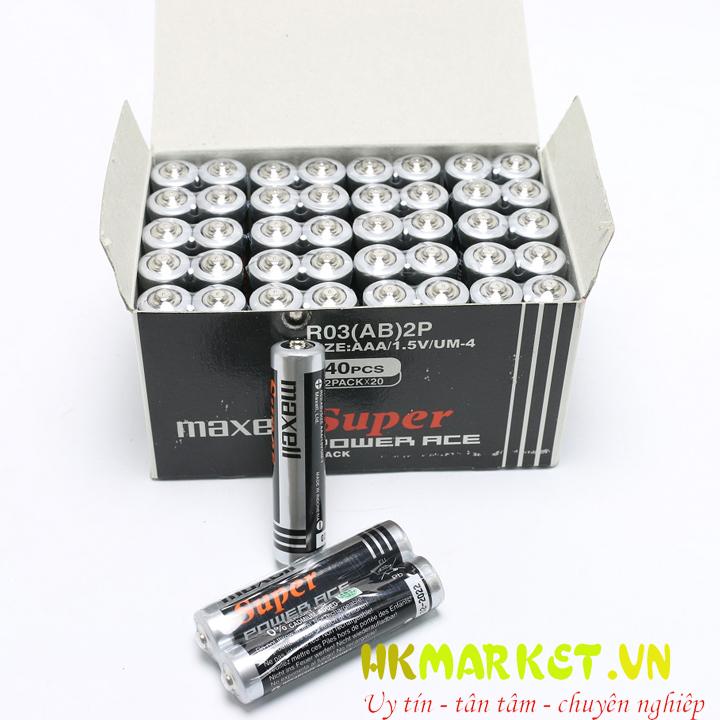 Hộp 40 viên pin tiểu aaa maxell