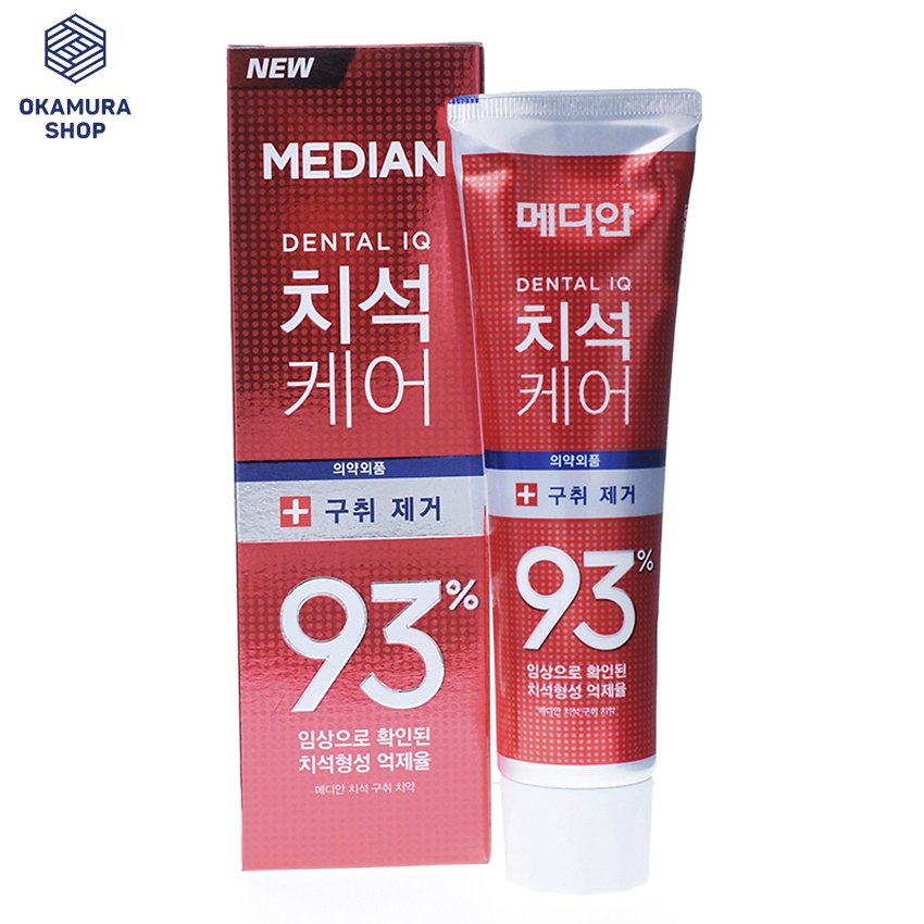 [HCM]Kem Đánh Răng Làm Sạch Cao Răng Median Dental IQ 93% RED 120g