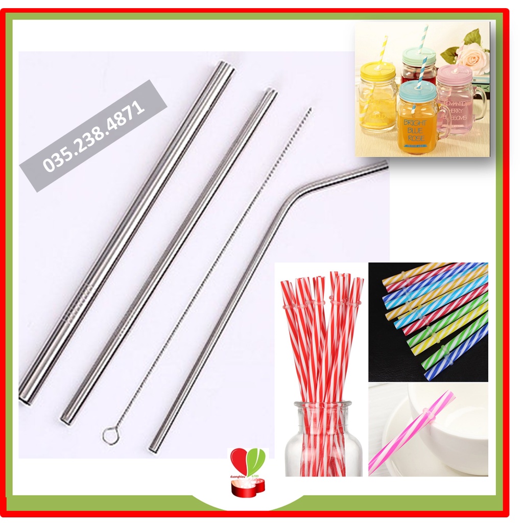 Ống hút inox, ống hút nhựa đủ loại - duonghieu6789