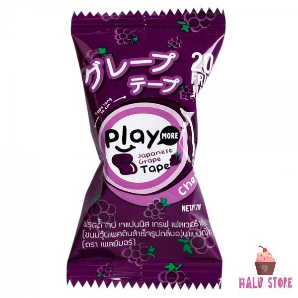 Kẹo Cuộn Play Màu tím vị nhoThái Lan dạng gói 21g