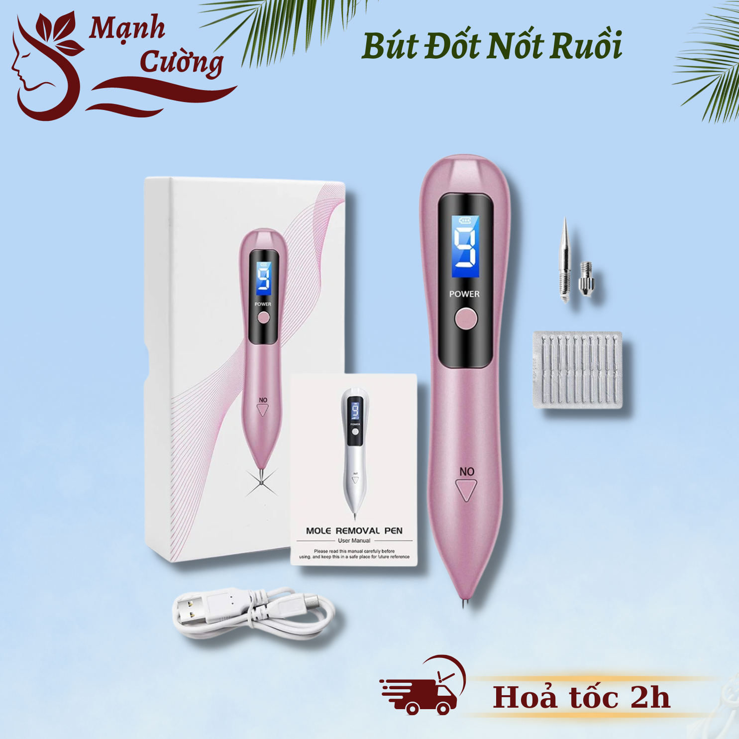 Máy đốt nốt ruồi Mini | Bút đốt nốt ruồi 9 cấp độ dùng trong Spa &TMV