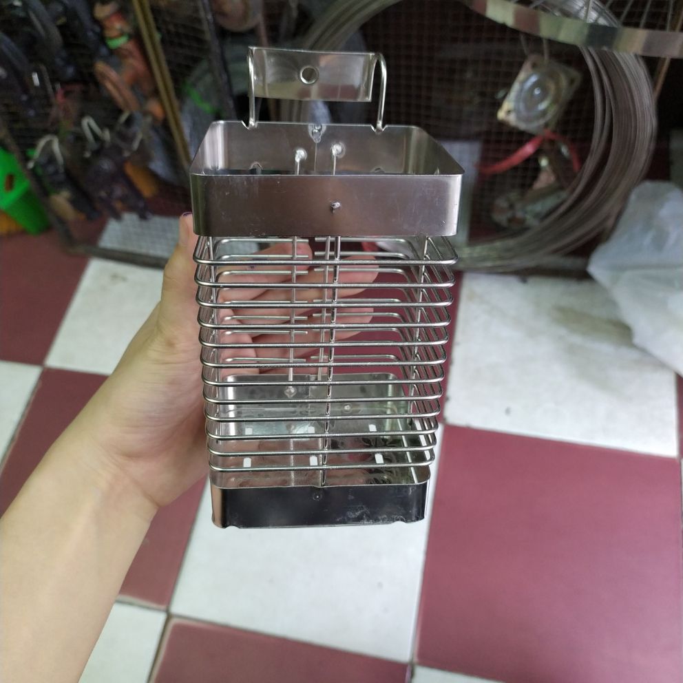 Ống cắm đũa inox vuông kt 15x8x8