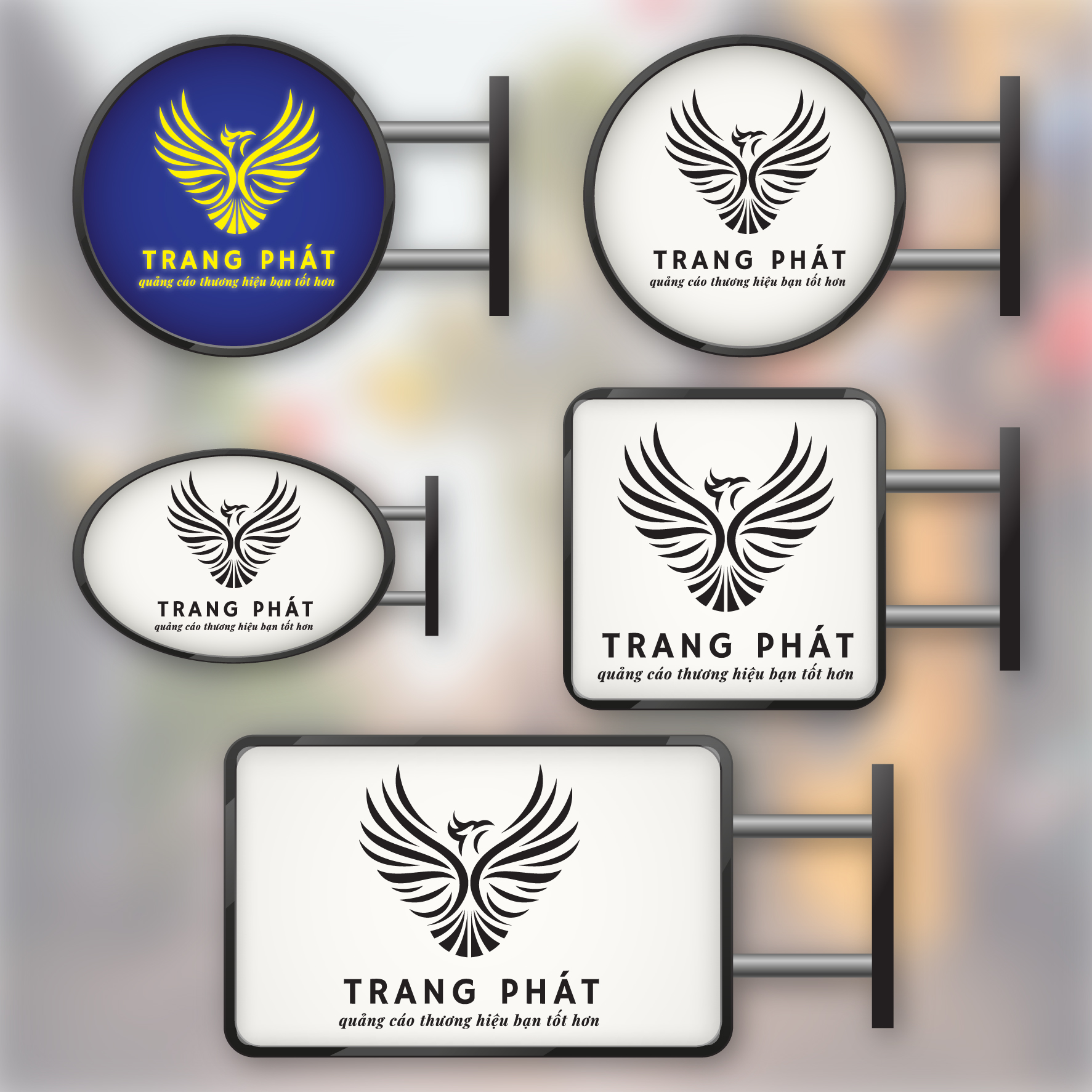 Hộp đèn quảng cáo hút nổi, hộp Mica, hộp đèn,bảng led quảng cáo, có in logo, thiết kế theo yêu cầu