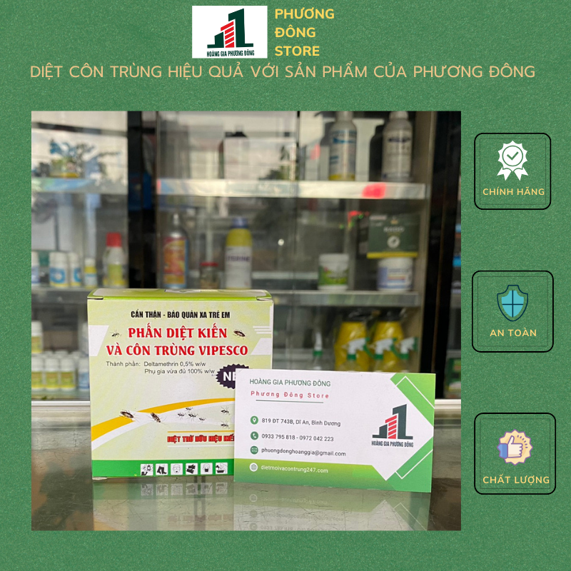 Phấn kiến hộp 2 viên - phấn kiến viên diệt kiến an toàn