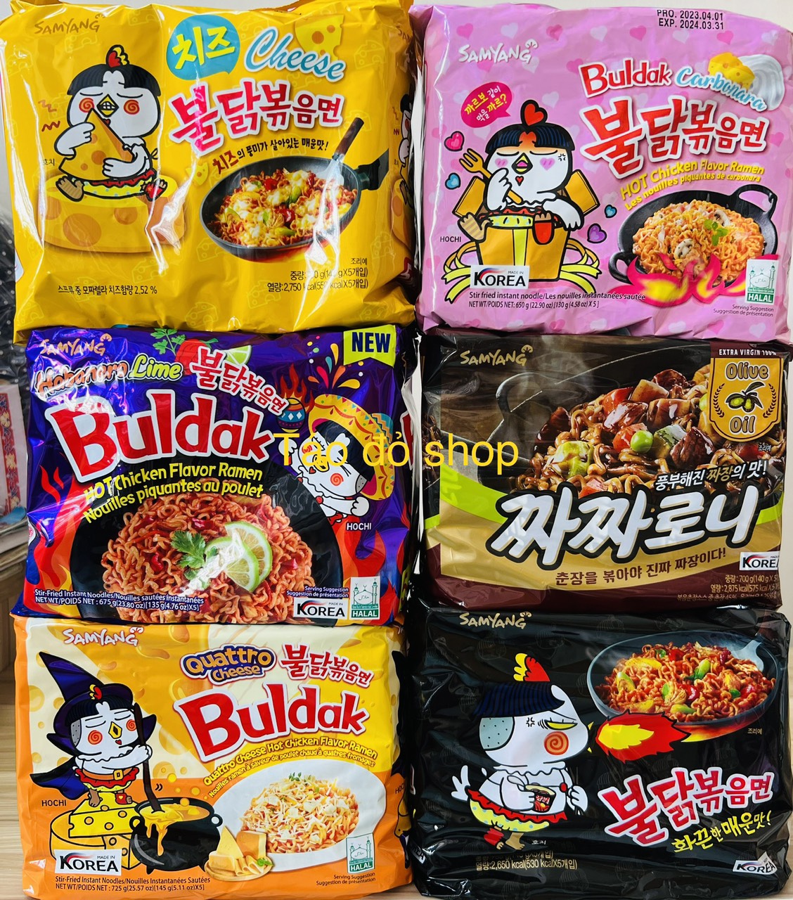 Mì gà cay Samyang Hàn Quốc đủ vị