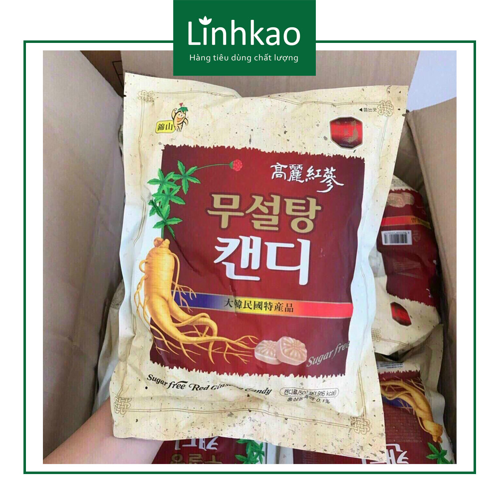 Kẹo hồng sâm không đường hàn quốc 500g