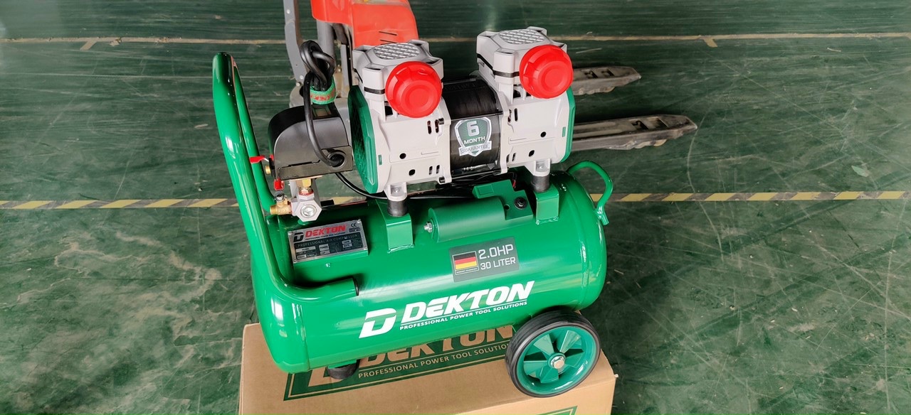 Máy nén khí không dầu 30 lít dekton, dk-3930, 2hp, mẫu mới