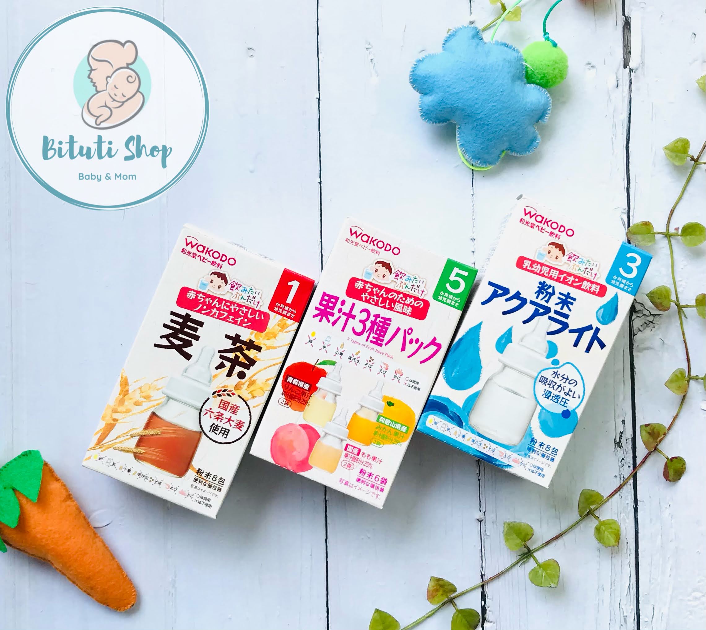 Trà hòa tan Wakodo Nhật cho bé từ 3 tháng