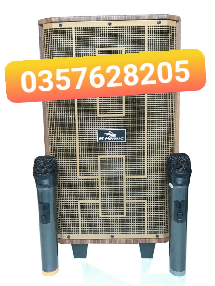 [HCM]Loa Kéo Di Động - Kiomic K89 - Loa karaoke mini bluetooth tặng kèm 2 micro không dây - Kiomic k89