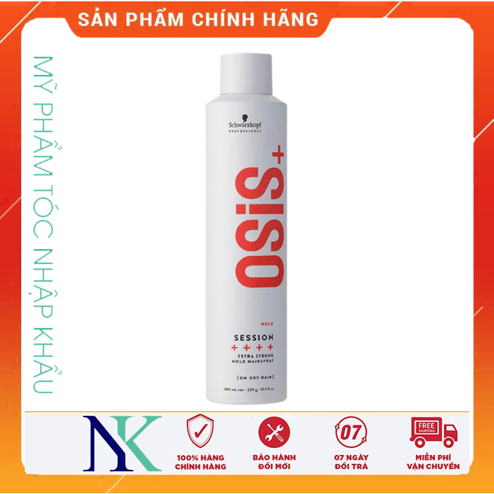 Keo giữ nếp tóc cứng khô nhanh osis+ session 300ml