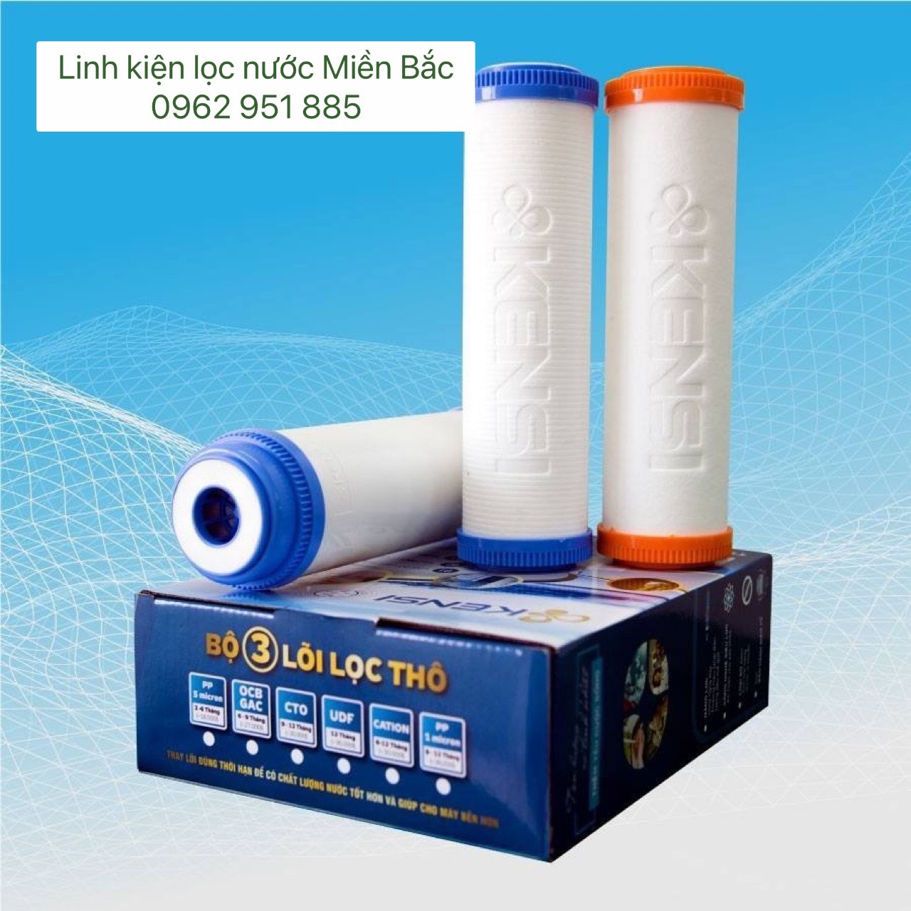 Bộ lõi lọc nước 123 kensi