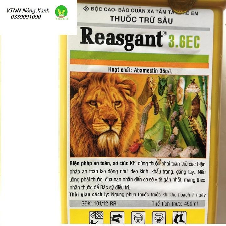 Reasgant 3.6EC 500ML -  Chế phẩm trừ nhện đỏ sâu xanh hại hoa hồng