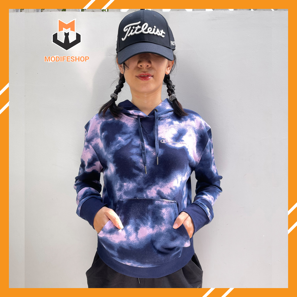 Áo Hoodie Champion Logo Thêu chất Nỉ Cotton - Modife Shop