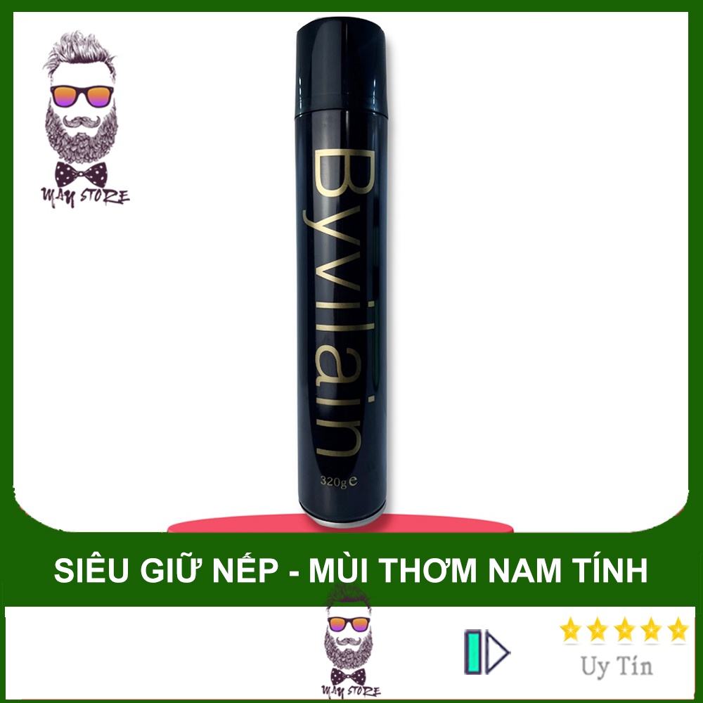 Gôm xịt tóc nam by vilain - siêu giữ nếp tạo kiểu tóc mùi hương nhẹ nhàng nam tính