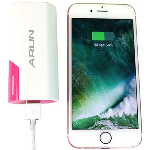 ⚡ Mẫu Mới ⚡ Chính Hãng Pin Dự Phòng ARUN Y38 5600 mAh Kèm cáp sạc Siêu Nhỏ Gọn