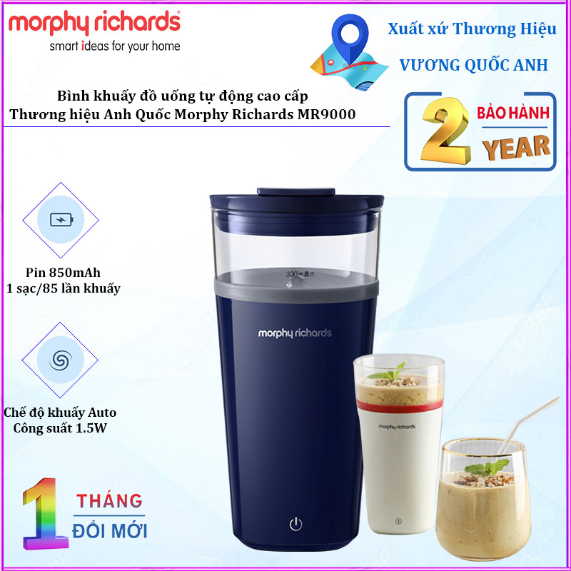 Bình khuấy đồ uống tự động cao cấp Morphy Richards MR9000 dung tích 300ml