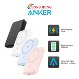 Sạc dự phòng từ tính không dây Anker 321 MagGo 7.5W 5000mAh A1616 - Hàng chính hãng - Thiết kế mỏng nhẹ, sang trọng, duy trì ở mức 90% ngay cả sau 20 tháng sử dụng