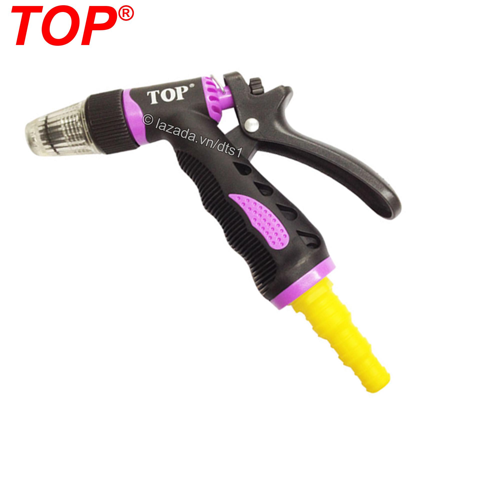 Vòi xịt tưới cây, vòi rửa xe 1 tia có tăng áp lực nước (3 kiểu phun) hãng TOP