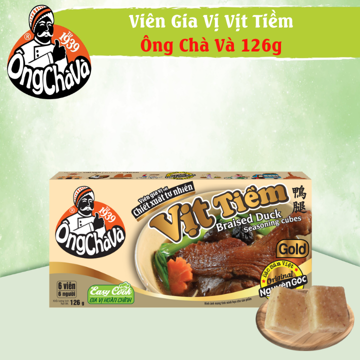 Viên gia vị vịt tiềm ông chà và gold 126g - nấu ngon chuẩn vị không cần nêm nếm