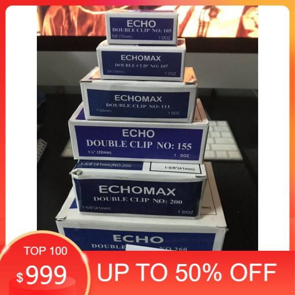 Hộp 12 chiếc kẹp bướm echo/ echomax 15-19-25-32-41-51mm