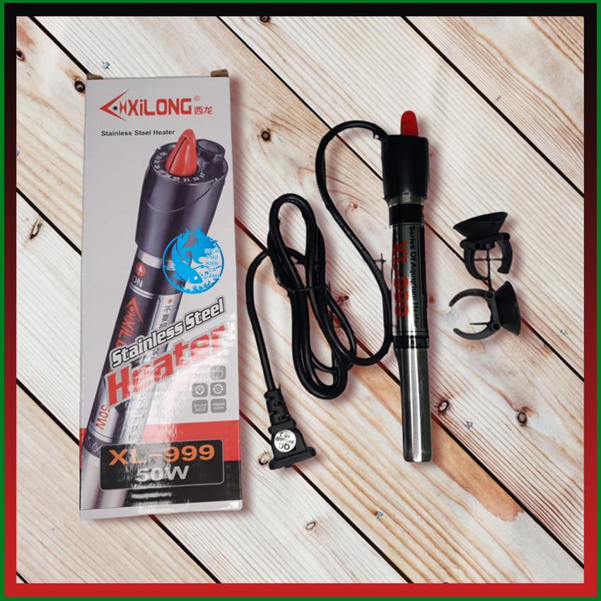 Sưởi Bể Cá XILONG XL-999, AT-700 Công Suất 25W, 50W, 100W, 200W, 300W, 500W Sưởi INOX, Sưởi Thuỷ Tinh Máy sưởi, Sưởi Hồ Cá , Máy sưởi bể cá, sưởi bể cá tự ngắt, Đèn Sưởi Hồ Cá, Sưởi cá HAKA AQUARIUM