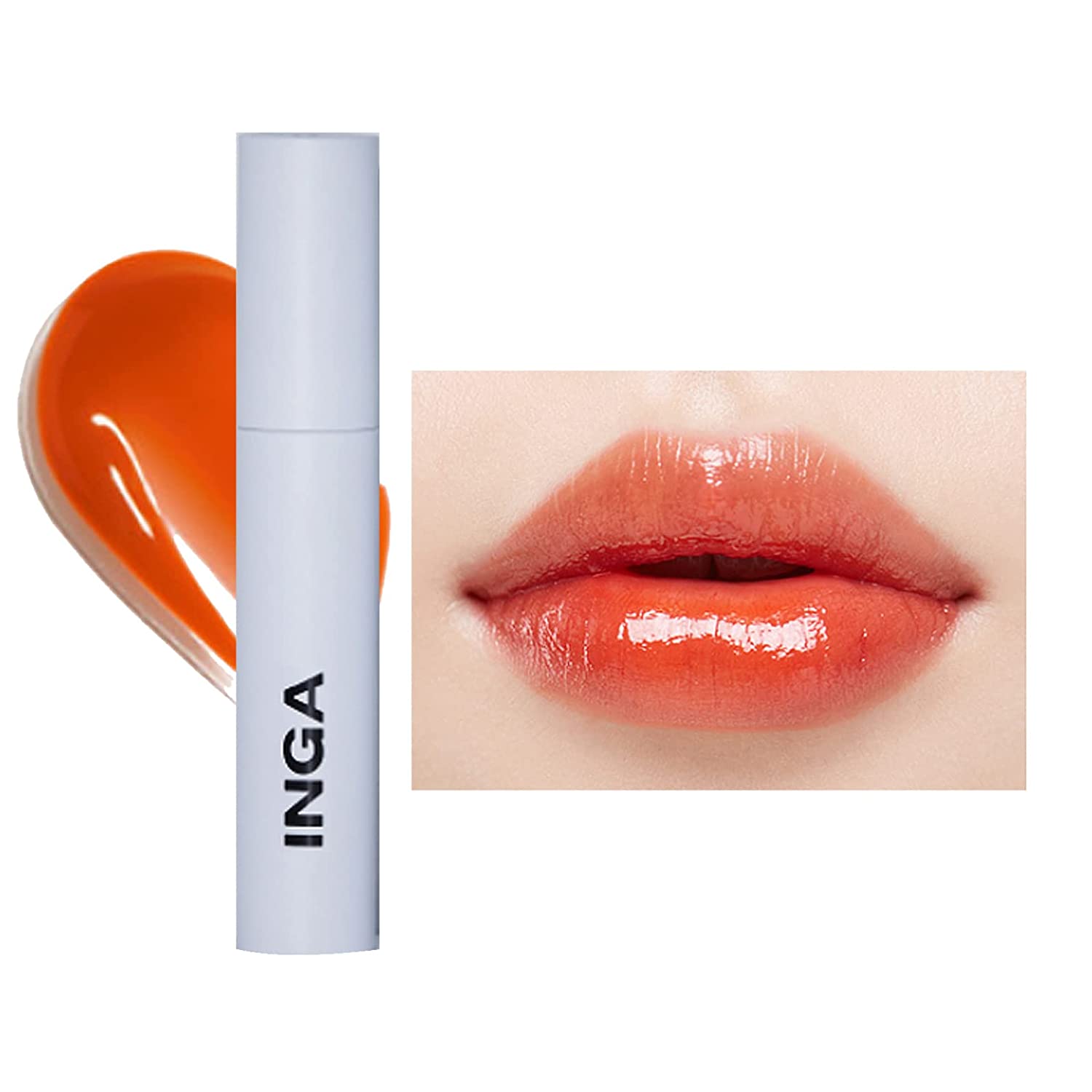 Son Tint Bóng INGA Water Glow Lip Tint Cam đất Calm 20g