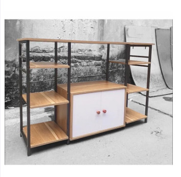 Giá Kệ Để Đồ Nhà Bếp, Kệ Lò Vi Sóng Đôi Khung Sắt Sơn Tĩnh Điện Chống Rỉ, Chắc Chắn