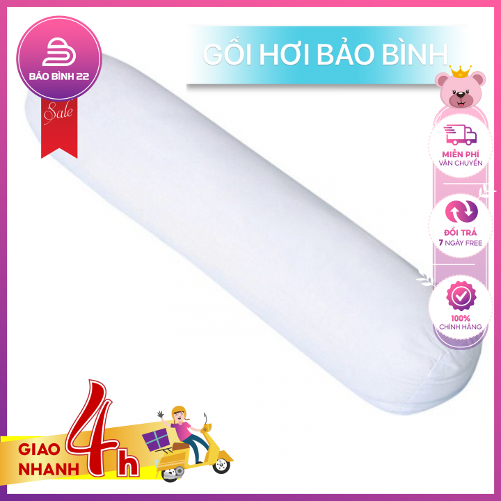 Ruột gối ôm 80x25cm, làm từ gòn đàn hồi cao cấp - Bảo Bình 22 - Goi Om - Goi Hoi - Goi Ngu