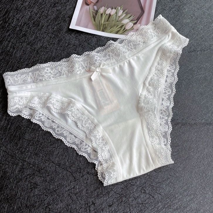 Quần chip nữ nửa mông viền ren thun Lạnh Siêu thoáng mát
