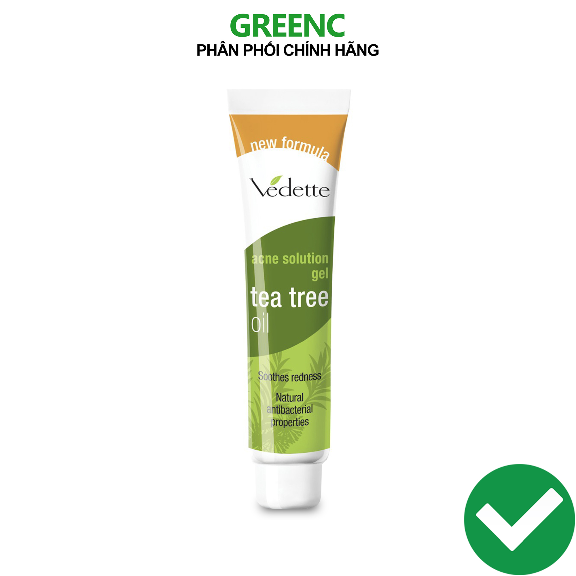 Gel chấm mụn chiết xuất tràm trà Vedette Solution Tea Tree Oil 18g