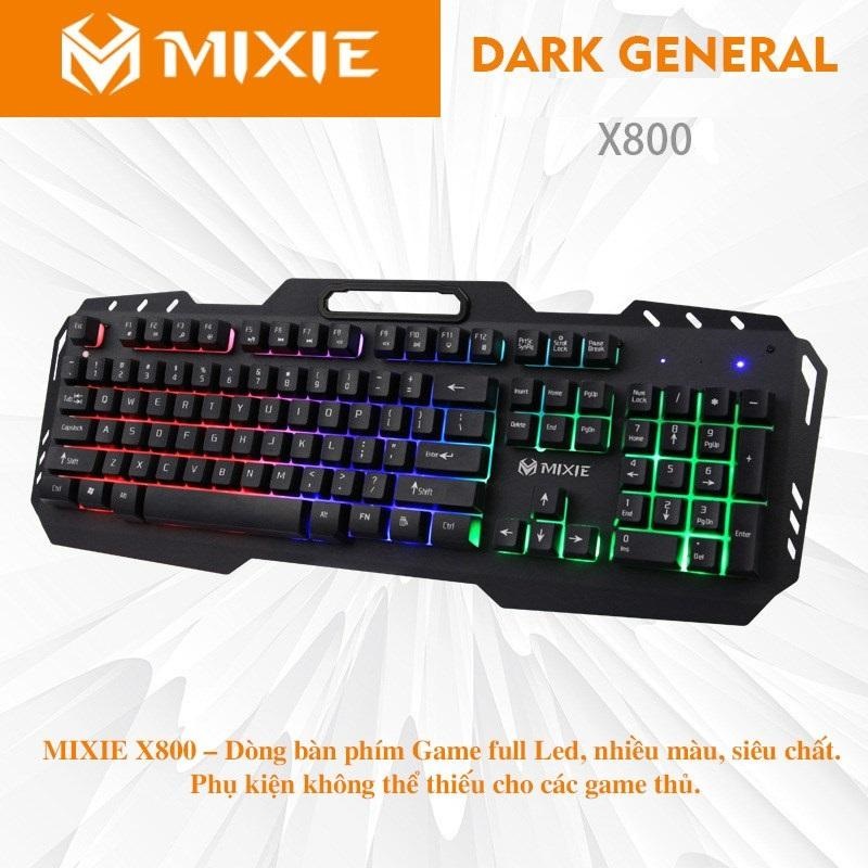 [HCM]Bàn Phím Chuyên Game Keyboard Usb Mixie X800 Có Led 7 Màu Chuyên Game Chính Hãng