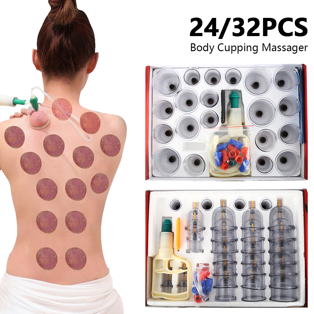 Trọn Bộ Giác Hơi Siêu Cao Cấp 24 Ống Hút Chân Không, Bộ Giác Hơi Không Dùng Lửa Hỗ Trợ Giải Độc Cho Cơ Thể, An Toàn Dễ Sử Dụng